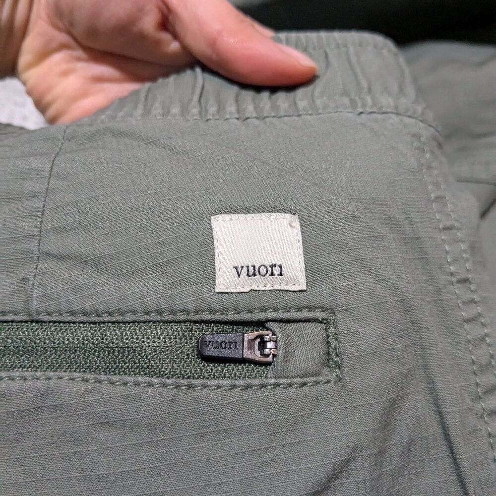 Vuori Ripstop Green Pants Hiking Climbing Outdoors Large - Picture 6 of 7